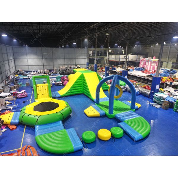 Water Play Equipment Game Custom Commercial Outdoor New Green Inflatable