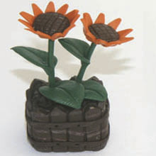 Model Ceramic pot Flower CF35