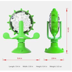 Interactive Training Cat Windmill Toy With Suction Cup For Cat