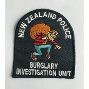 Different Shapes Iron on Embroidery Police Patches for clothing accessories