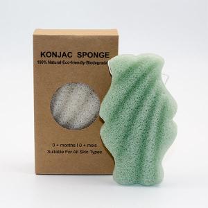 Wave Fishtail Konjac Exfoliating Sponge