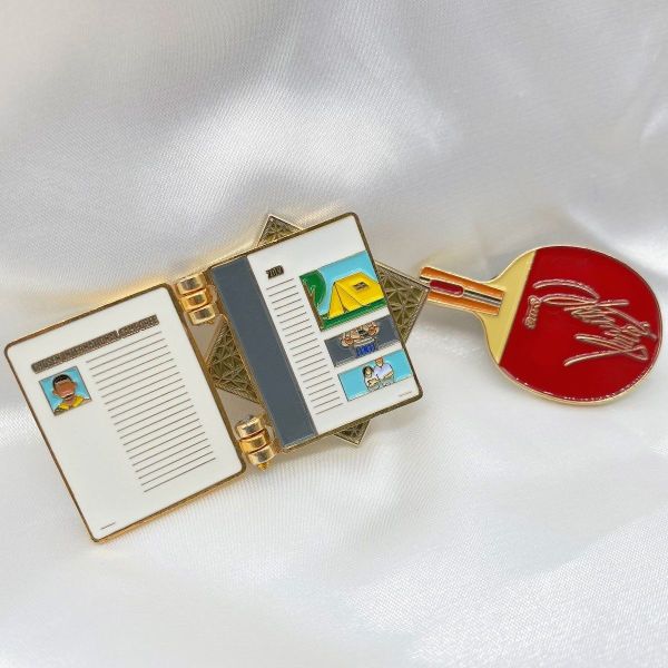 Purple Sandblast Size Custom Logo Lapel Pins Metal Pin Badges Crafts Custom