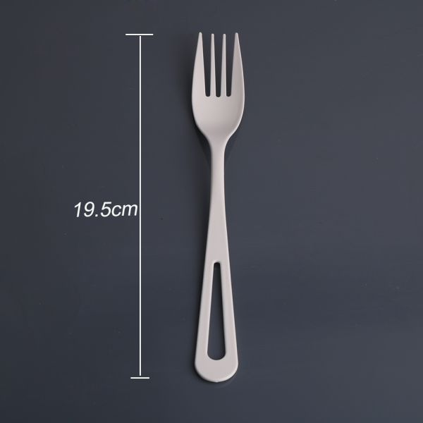 19.5CM Biodegradable Pla Tableware Plastic Spoons Folks
