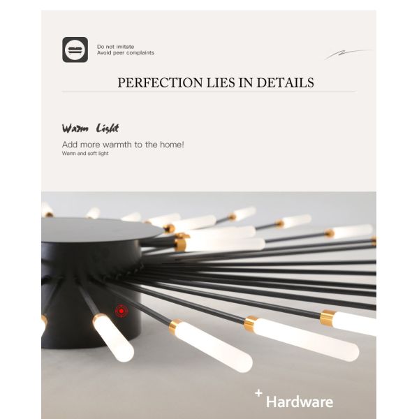 Fireworks LED Chandelier For Living Room Bedroom Home Modern Ceiling Lamp Lighting