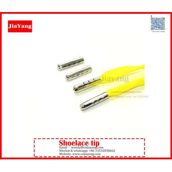 Jiayang metal aglet for end of shoelace drawstring garment