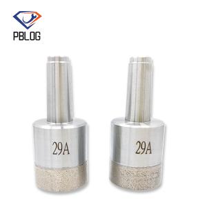 PBLOG Diamond particles combined into a glass drill bit