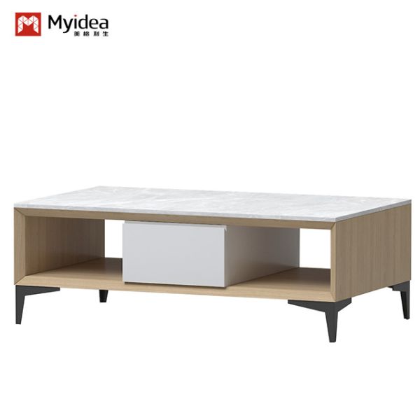 Modern Luxury Contemporary Wood Panel Support customization Coffee Tables