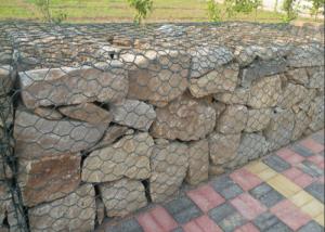 Quality Double Twisted Hexagonal Gabion Wire Mesh Landscape Civil Engineering Solutions for sale