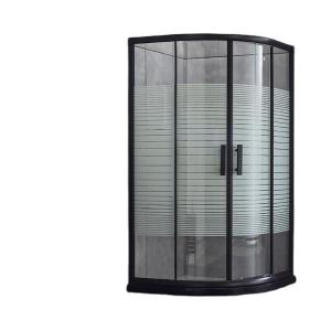 Quality Sliding Shower Enclosure with Brushed Finish Modern Addition to Bathroom for sale