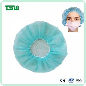 Round Non Woven Medical Bouffant Cap For Hospital