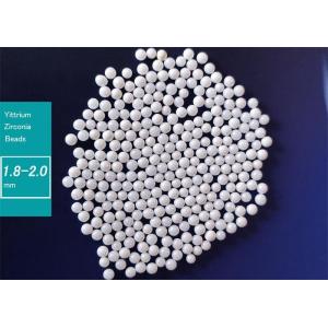 China Yittrium stabilized Zirconia Grinding Media beads Size 1.8-2.0 mm on sale