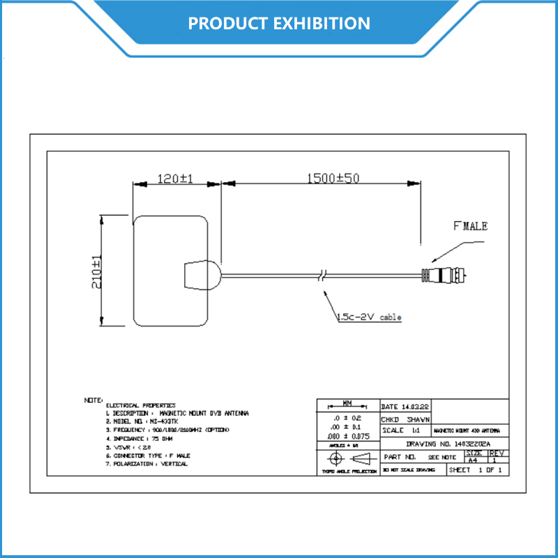 Indoor UHF VHF TV Antenna Amplified Digital DVB-T HDTV TV Antenna
