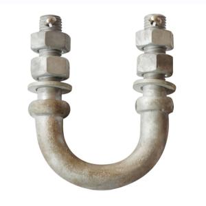 35KN Electric Power Fittings HDG U Bolt 80MM - 140MM