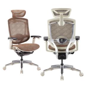 China Grey Mesh Office Chairs Polished Aluminum Adjustable Arms SGS on sale