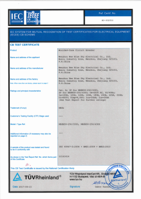 CCC Din Rail 125A Medium Voltage Industrial Type Circuit Breaker