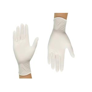 China Lightweight Latex Milky White 100pcs Disposable Examination Glove on sale