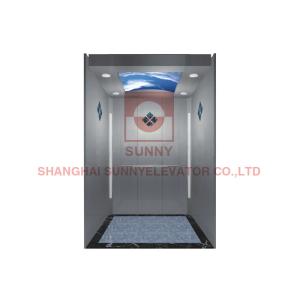 MRL Hairline Stainless Steel Machine Roomless Elevator Lift