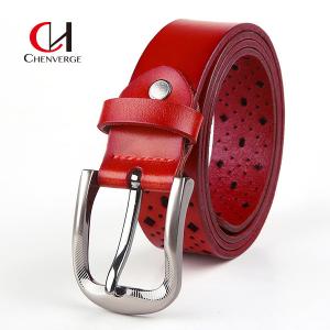 China Cowhide Ladies Leather Belt Adjustable Size Standard Length on sale