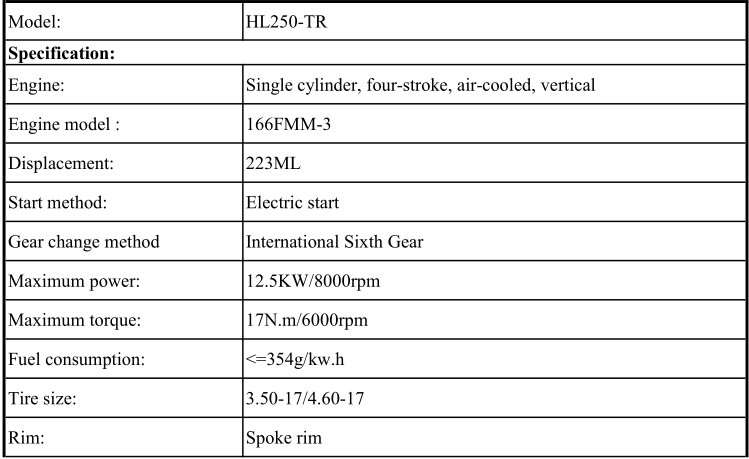 250cc new tekken 250cc RE250 electric motos wholesale powerful Off-road Motorcycles Racing Motorcycles 250cc dirt bike