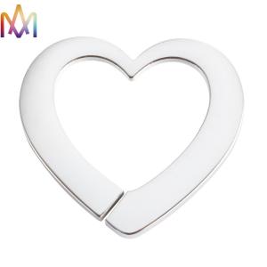 Hollow Custom Engraved Heart Charm