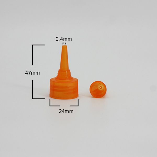 Hot Stamping 24mm Orange Flip Top Lid For Ketchup