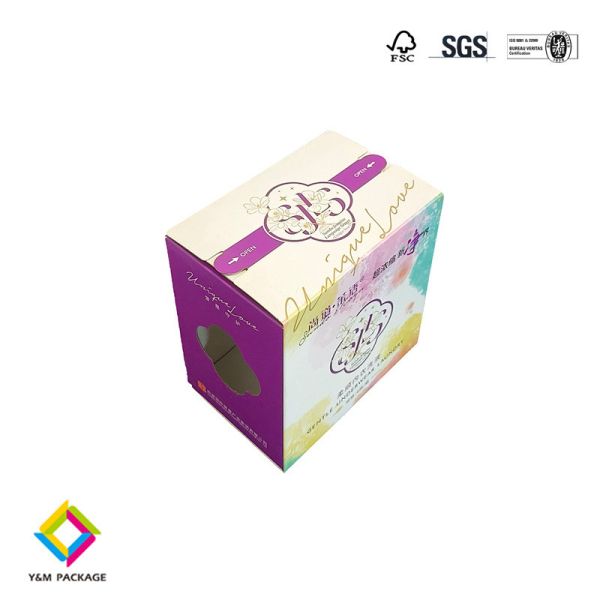 Buy Custom Luxury Soap Packaging Box Cardboard FSC Recycle With Window at wholesale prices
