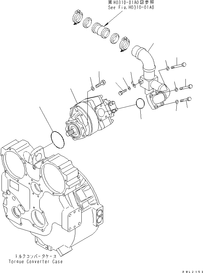 KOMATSU 705-14-41010 Parts PUMP ASS'Y