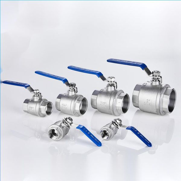 DN20 Silver Stainless Steel 201 Ball Valve with Female Threaded Corrosion Resistance