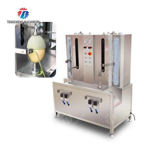 Melon and fruit double-head with single cutter peeling machine papaya chieh-qua