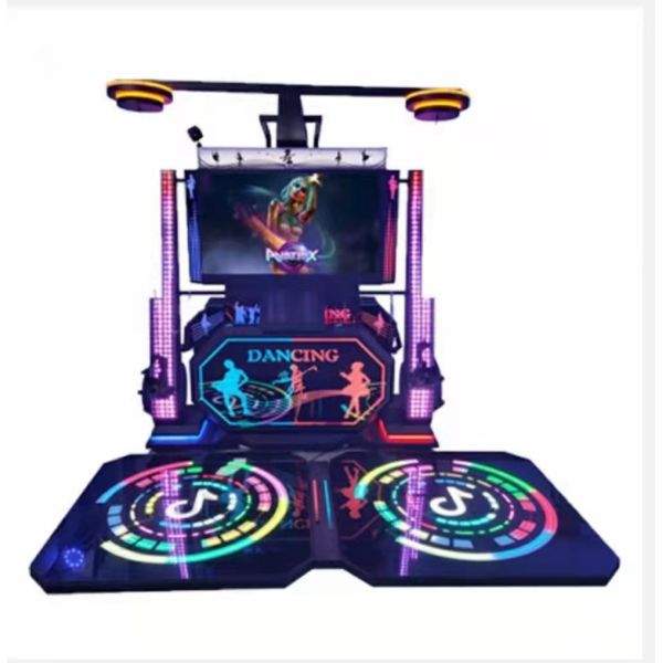 Dancing Game VR Arcade Machine HD Display Acrylic Ergonomic leather chair