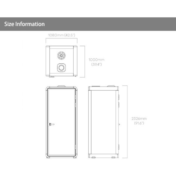 Single person soundproof phone booth office meeting pods with sound isolation