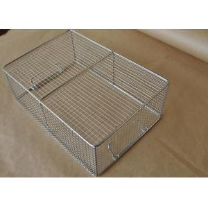 China Professional Medical Sterilization Basket / Weld Medical Metal Wire Basket on sale