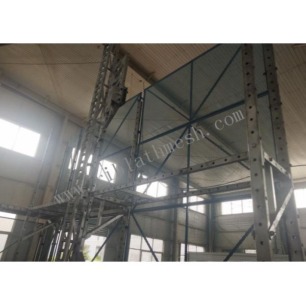 2mm Thickness Green Color Perforated Steel Mesh For High Rise Buildings