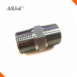 1/8" 1/4" 3/8" 1/2" 3/4" 1" Double Male NPT Stainless Steel 316 Nipple connector