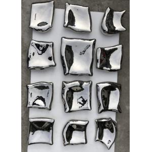 Geometric Block Abstract Stainless Steel Sculpture Wall Decoration 3D