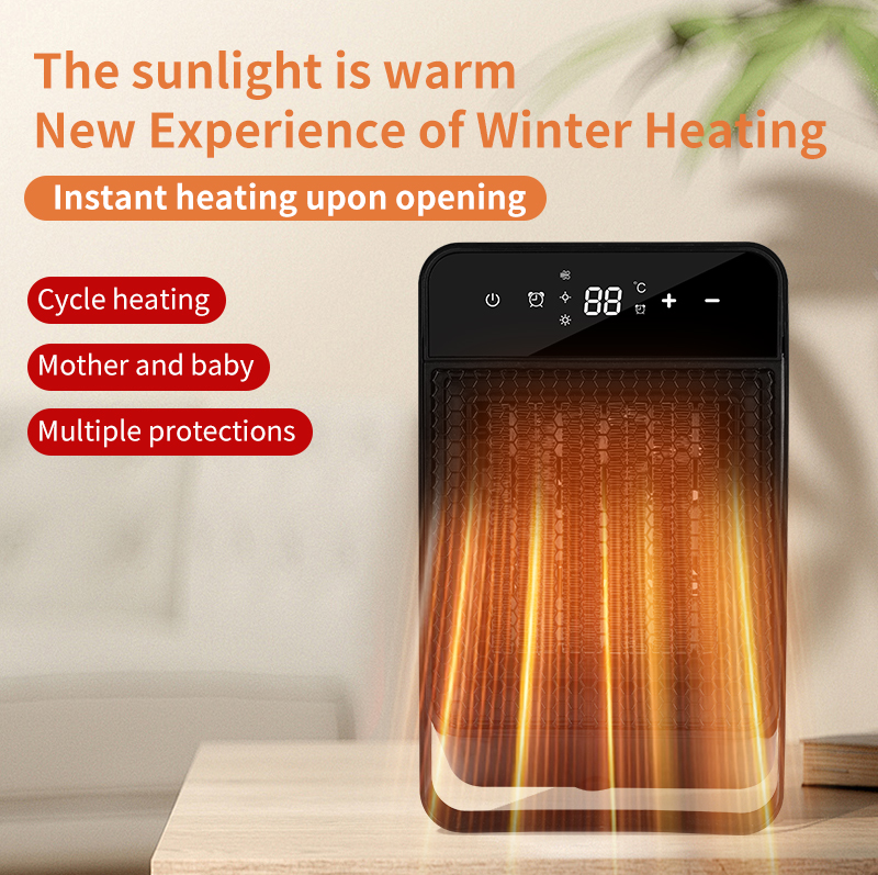 Winter Home Portable Electric Heaters 1100G Fast Heating with Remote LCD Touch Screen