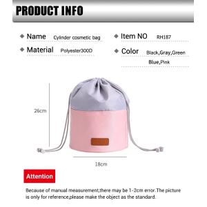 Multi Function Hanging Cosmetic Bag Cylinder Cosmetic Bag Travel Portable