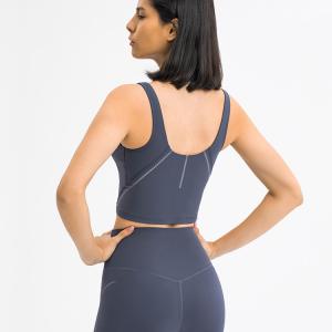 Stylish Printing Gymwear Sports Underwear Shockproof Running Fitness Vest Woman