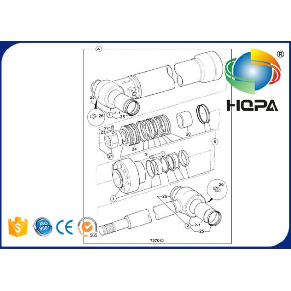 903/20910 903-20910 90320910 903 20910 Ram Bucket Cylinder Seal Kit For JCB JS160
