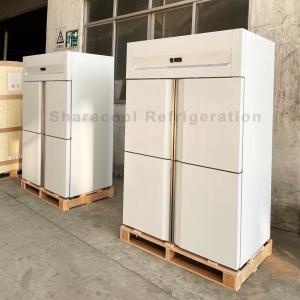 AISI304 4 Doors Stainless Steel Upright Refrigerator Auto Defrosting For