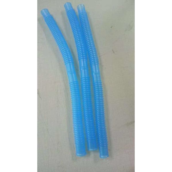 Nontoxic Transparent Corrugated Flexible Tubing EVA / PE Medical Hose Type