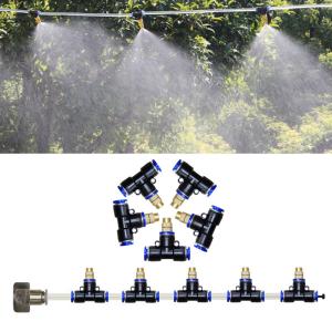 Atomization Water Misting Brass Nozzle Connectors Low Pressure Watering