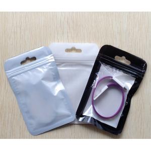 Transparent Self Seal Resealable Zipper Packaging Bag With Hang Hole