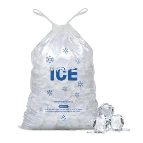 Various sizes of ice storage bags