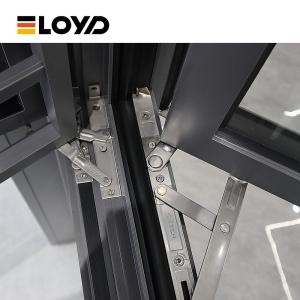 Thermal Insulated Aluminum Frame Casement Windows Replacement Bronze Grey