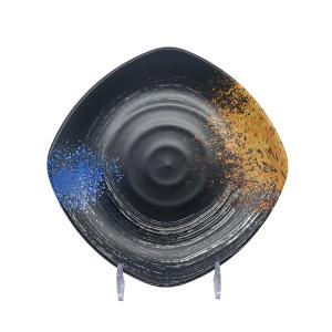 8.8'' Custom Melamine Dinner Plates Square Dinnerware Anti Scratch