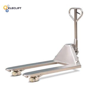 2500kg Stainless Steel Pallet Truck Manual With Polyurethane Wheels