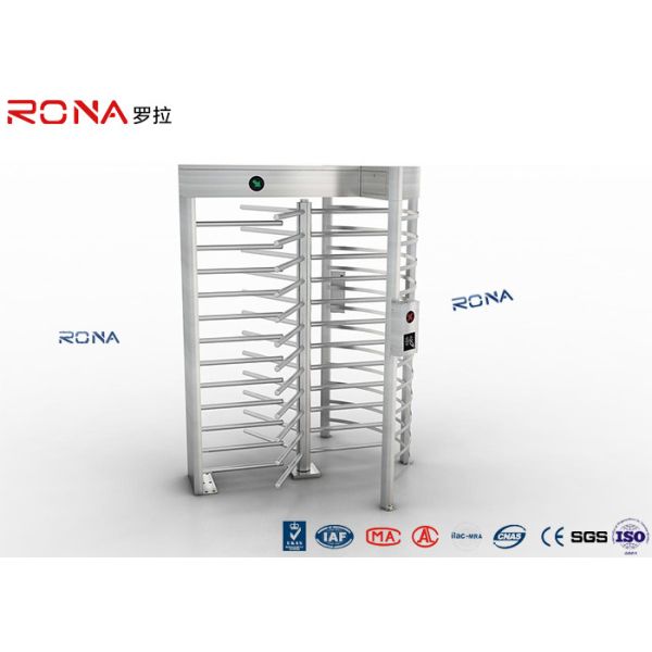 Rainproof Full Height Turnstile Safety Gate Barrier Stainless Steel Access