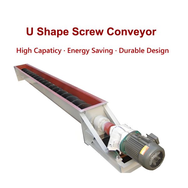 Continuous Spiral Feeder Industrial U-shaped Shaftless Spiral Conveyor