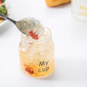 150ml 200ml Edible Glass Honey Jars Round Shape Custom Logo